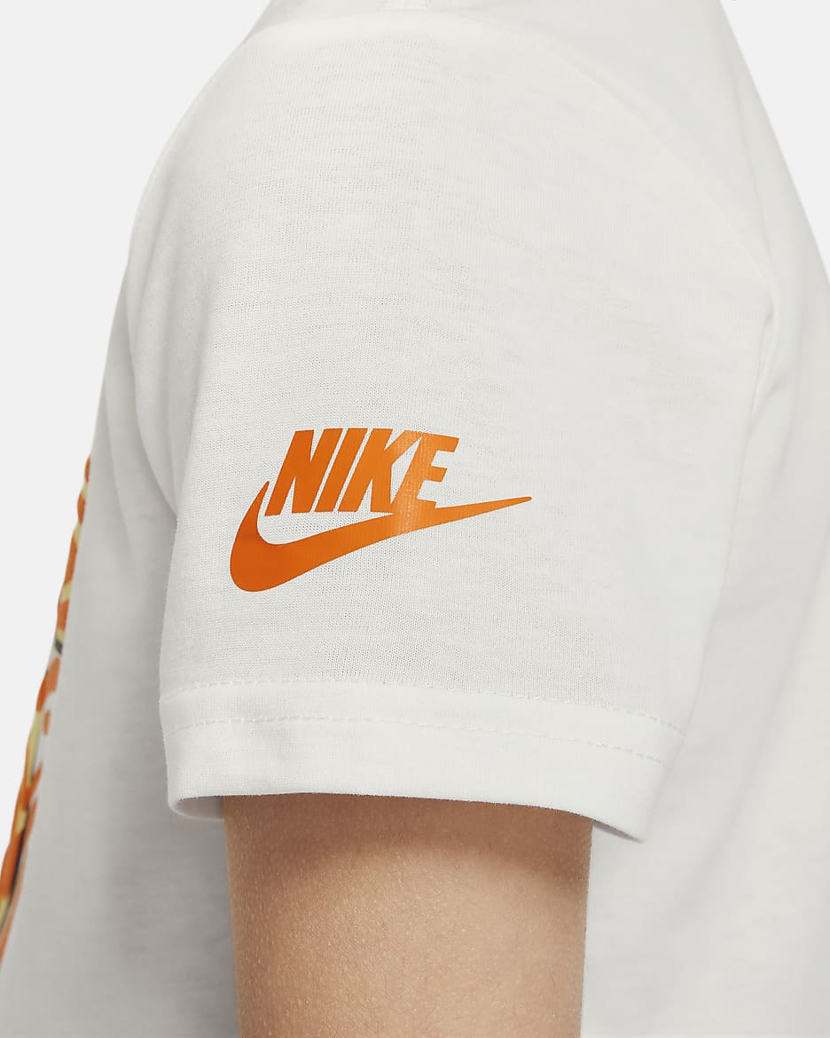 Orange just do it nike shirt best sale